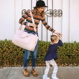 sac a langer week end femme rose